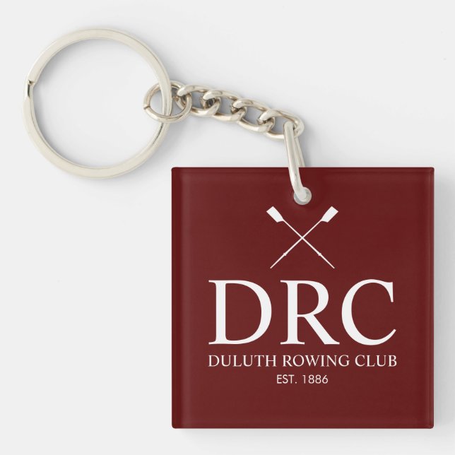 Classic Rowing Club Monogram Key Ring (Front)