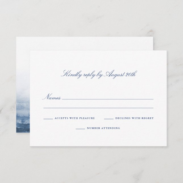 Classic RSVP Response Card - Penobscot Bay Set (Front/Back)