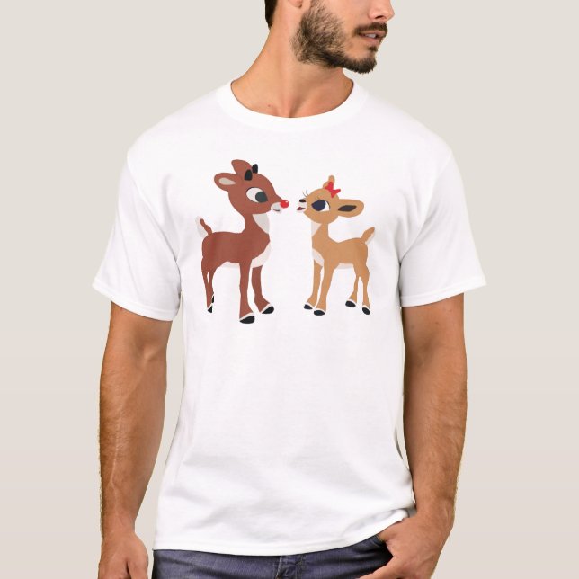 Classic Rudolph and Clarice  GraphicLoveShop1441pn T-Shirt (Front)