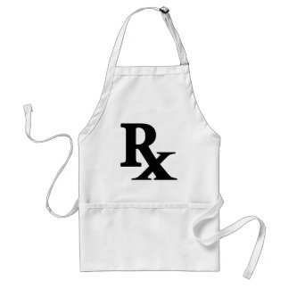 Classic Rx Pharmacy Icon print gift for pharmacist Standard Apron