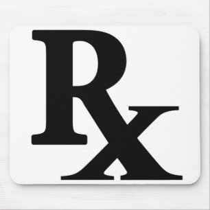 Classic Rx Pharmacy Icon print pharmacist gift Mouse Pad
