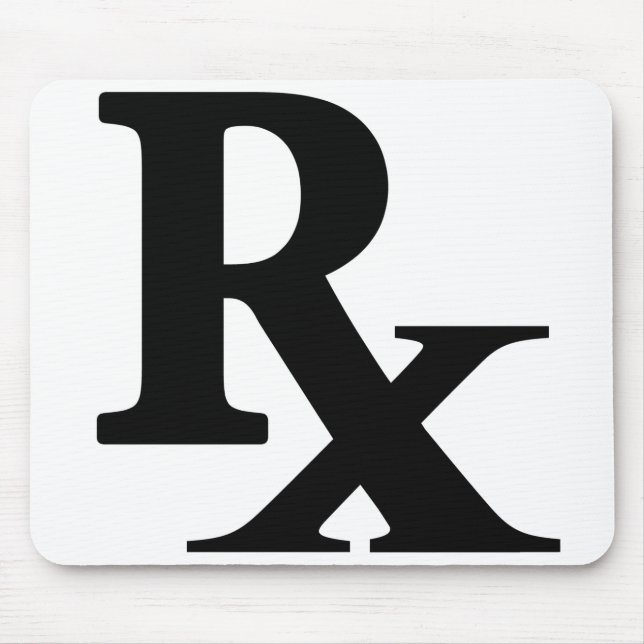 Classic Rx Pharmacy Icon print pharmacist gift Mouse Pad (Front)