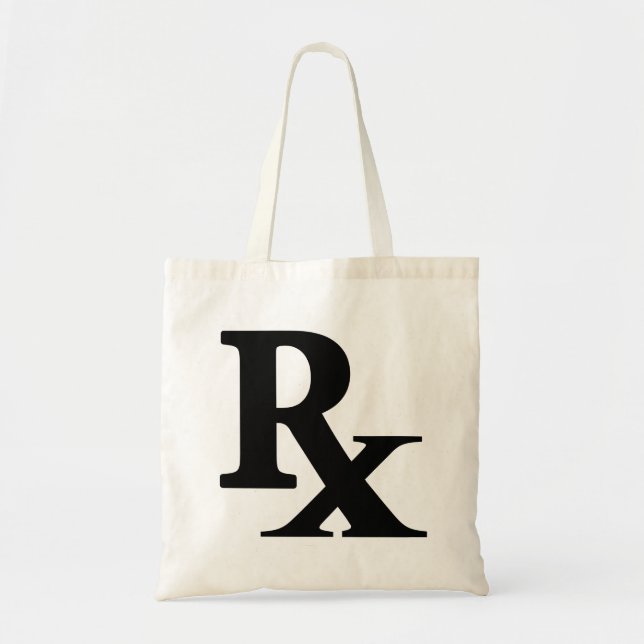 Classic Rx Pharmacy Icon print pharmacist gift Tote Bag (Front)
