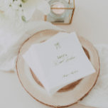 Classic Sage Green Bridal Shower Paper Napkin<br><div class="desc">Ideal for bridal luncheons, engagement parties, or pre-wedding brunches, this design pairs beautifully with sage, ivory, and gold tones. Easily personalise with the bride’s name, date, or event details to create a cohesive and graceful tablescape for your celebration. Coordinates with the matching “Iris” Wedding Collection — explore the full suite...</div>
