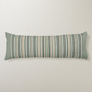 Classic Sage Stripes Body Cushion