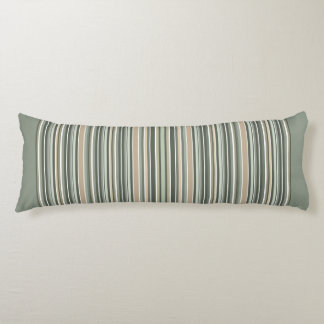 Classic Sage Stripes Body Cushion