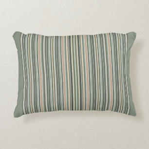 Classic Sage Stripes Decorative Cushion