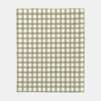 Classic Sage Tartan Fleece Blanket