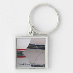 Classic Sailboat Reflections Key Chain