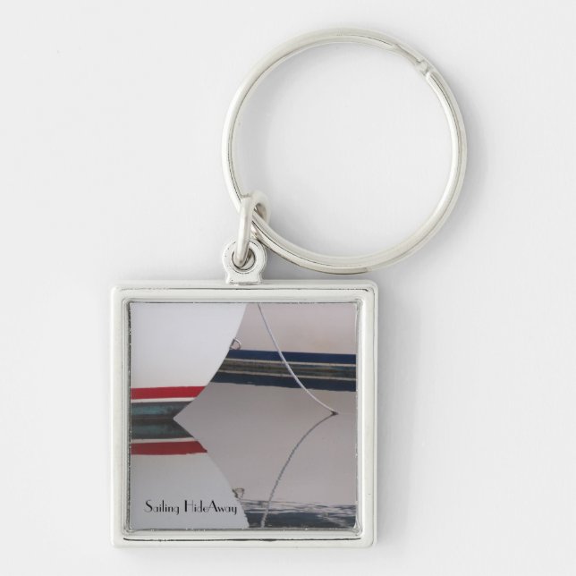 Classic Sailboat Reflections Key Chain (Front)