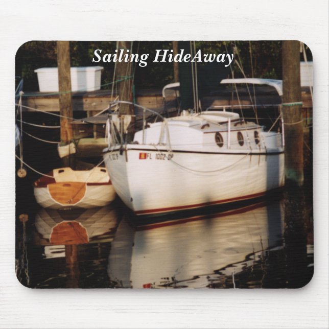 Classic Sailboat with Dink Mouse Pad (Front)