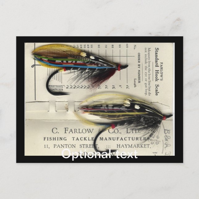 Classic Salmon Fly on card (Front)