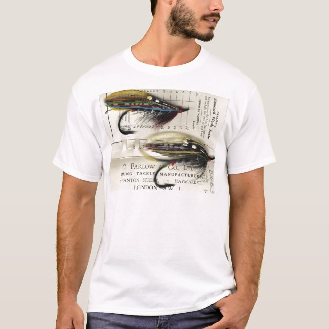 Classic Salmon Fly on card T-Shirt (Front)
