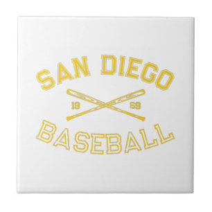 Classic San Diego California Baseball Fan Retro Vi Ceramic Tile