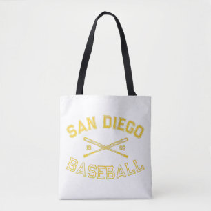 Classic San Diego California Baseball Fan Retro Vi Tote Bag