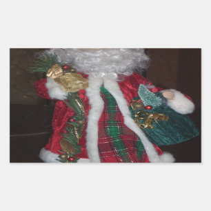Classic Santa Claus: A Timeless Holiday Icon Rectangular Sticker