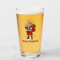 Classic Santa Claus bringing Christmas presents