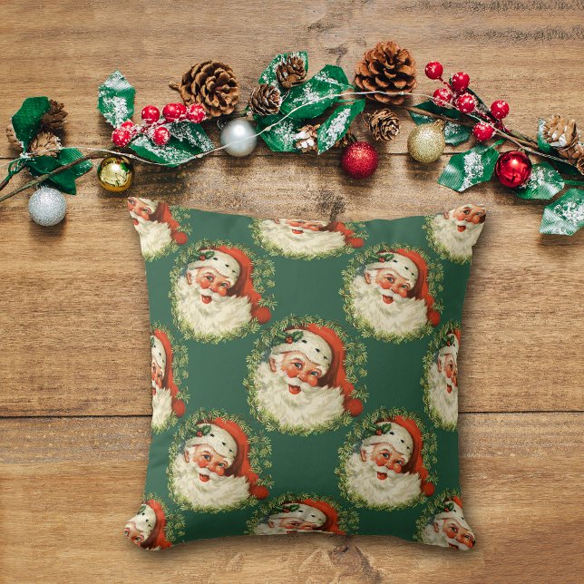 Classic Santa Claus Christmas Pattern Cushion (Creator Uploaded)