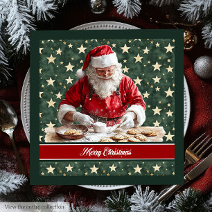 Classic Santa Claus Cooking Festive Napkins