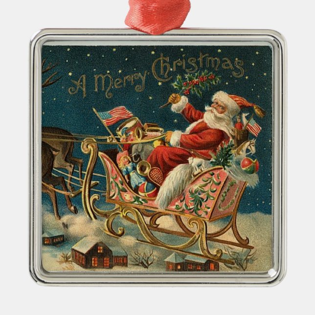 Classic Santa Claus Ornament (Front)