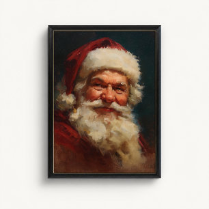 Classic Santa Claus Portrait Poster