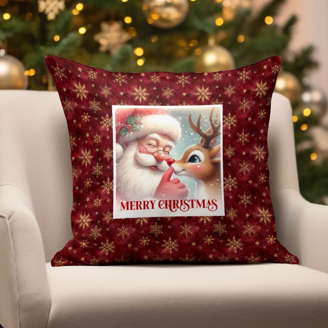Classic Santa Rudolph Festive Xmas Pillow Delight  (Classic Santa Rudolph Festive Xmas Pillow Delight)
