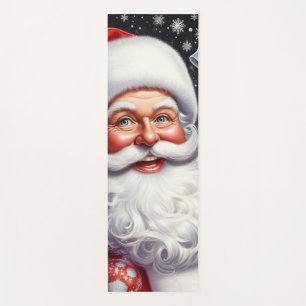 Classic Santa with present & ornaments Yoga Mat
