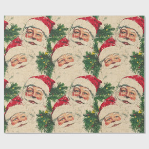 Classic Santa's Welcome Wrapping Paper