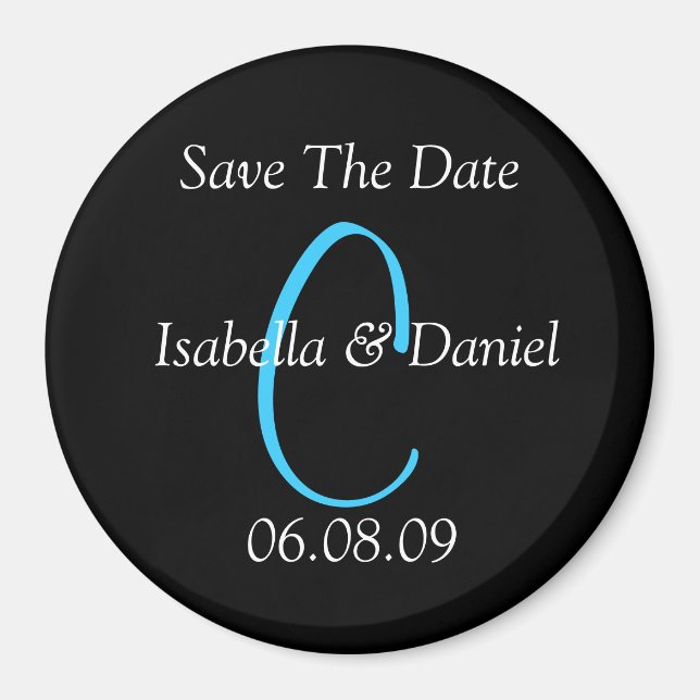 Classic Save The Dates Magnet (Front)