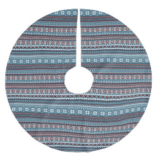 Classic Scandinavian Christmas Sweater Pattern Brushed Polyester Tree Skirt
