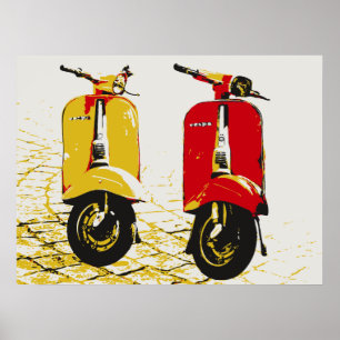 Classic Scooter Poster