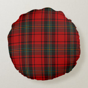 Classic Scottish Tartan Heritage Festive Christmas Round Cushion