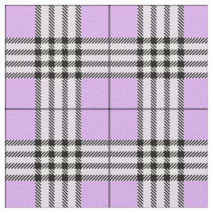 Classic Scottish Tartan Pattern Purple Fabric