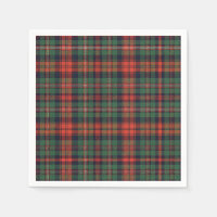 Classic Scottish Tartan Red & Green Plaid Pattern