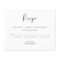 Classic Script Buddget Wedding RSVP