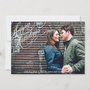 Classic Script Merry Christmas Card
