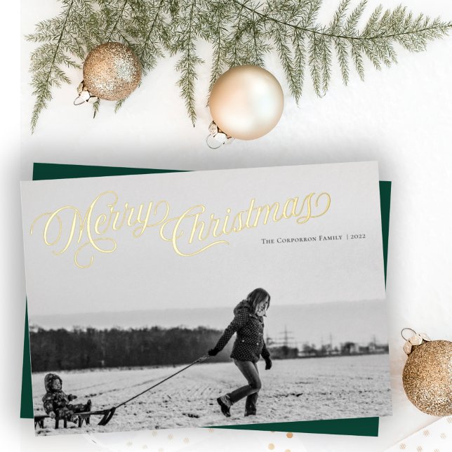 Classic Script Merry Christmas Foil Foil Holiday C (Creator Uploaded)