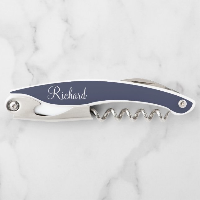 Classic Script Personalised Name Corkscrew (Front)
