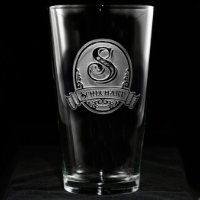 Classic Script Personalised Pint Glass