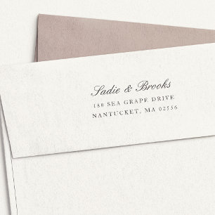 Classic Script Return Address Self-inking Stamp