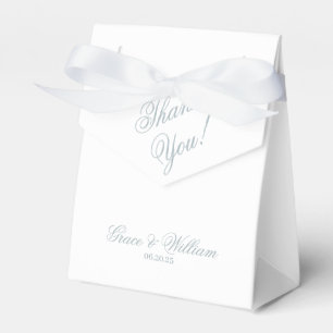 Classic Script Wedding Thank You Favour Box