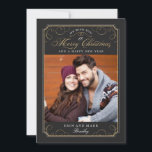 Classic Scroll Christmas Card / Holiday Photo Card<br><div class="desc">Celebrate the season with this modern and stylish holiday card from Berry Berry Sweet. Visit WWW.BERRYBERRYSWEET.COM for more of our stylish holiday collections.</div>