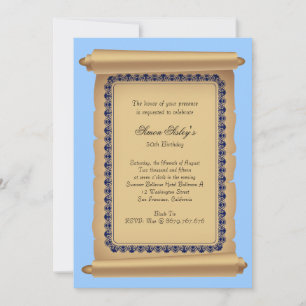 Classic Scroll Invitation