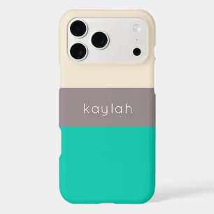 Classic Seafoam Colour Block with Name