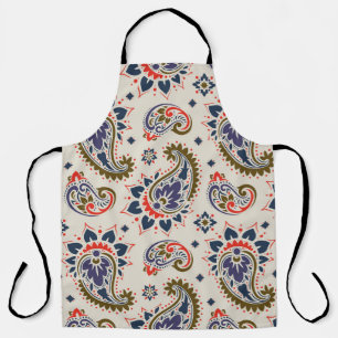 Classic seamless paisley pattern design. apron