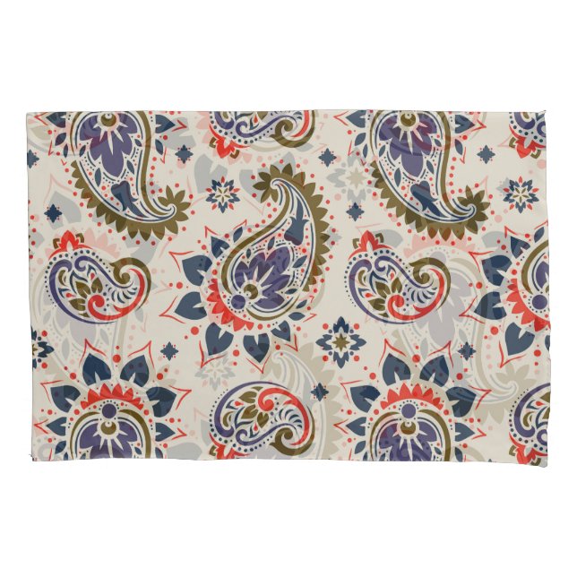Classic seamless paisley pattern design. pillowcase (Front)