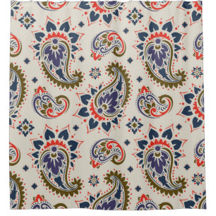 Classic seamless paisley pattern design. shower curtain