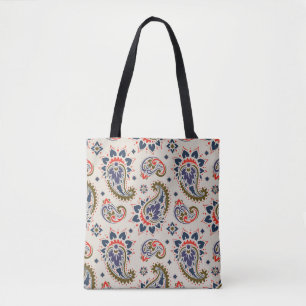 Classic seamless paisley pattern design. tote bag
