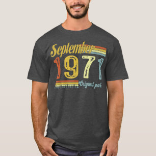 Classic September 1971 Happy 50th Bday Arts Origin T-Shirt