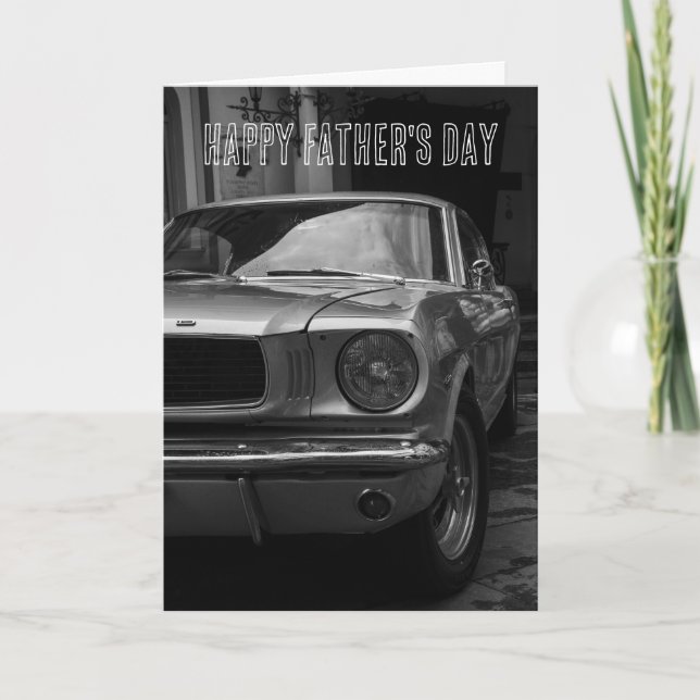 CLASSIC SEVENTIES CAR FATHER'S DAY CARD (Front)